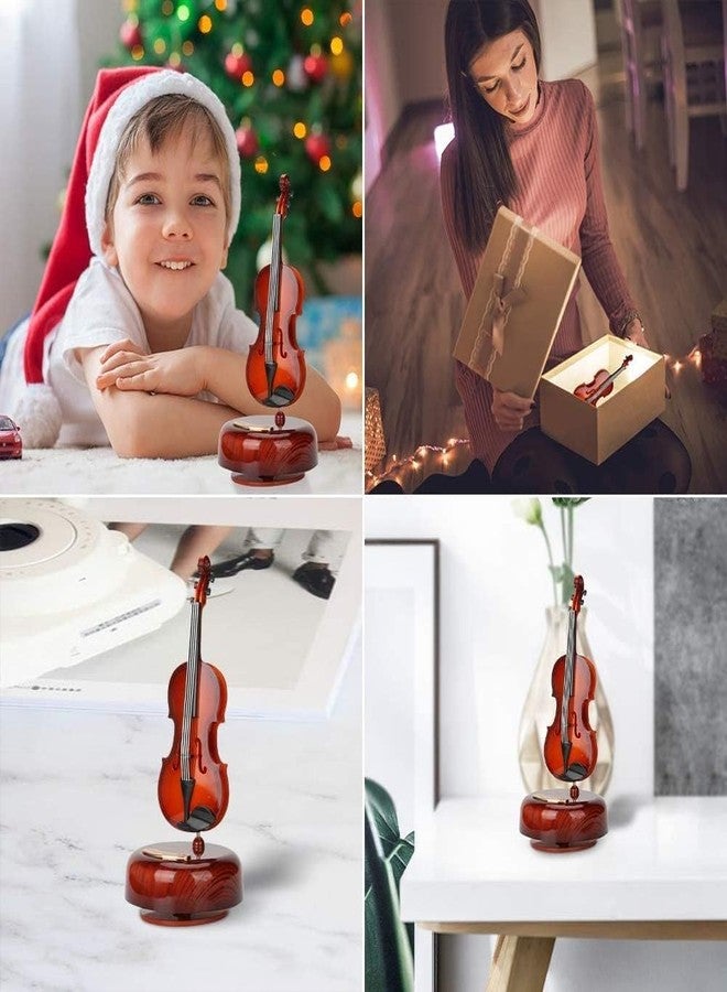 Bitrexup Creative Guitar Music Box 360° Rotating Musical Bass Instrument Miniature Decorative Artware Home Decoration, Best Gift for Friend, Brother, Sister, Mom-Dad, Music Lover - Image 5